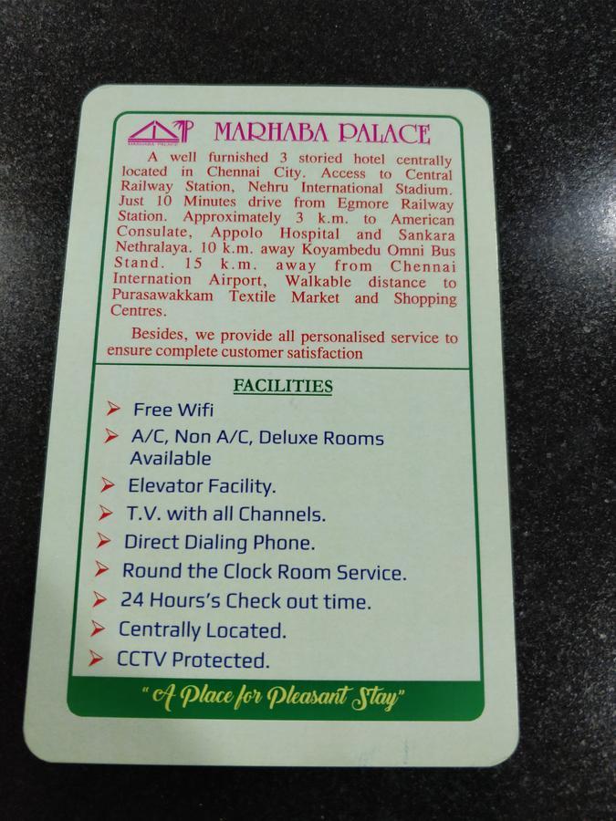 Marhaba Palace Guest house Chennai